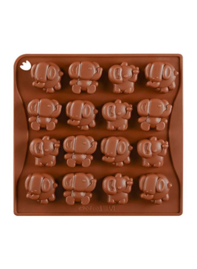 Sharpdo Silicone Chocolate Mould Brown 18x17x2.2cm - Image 2
